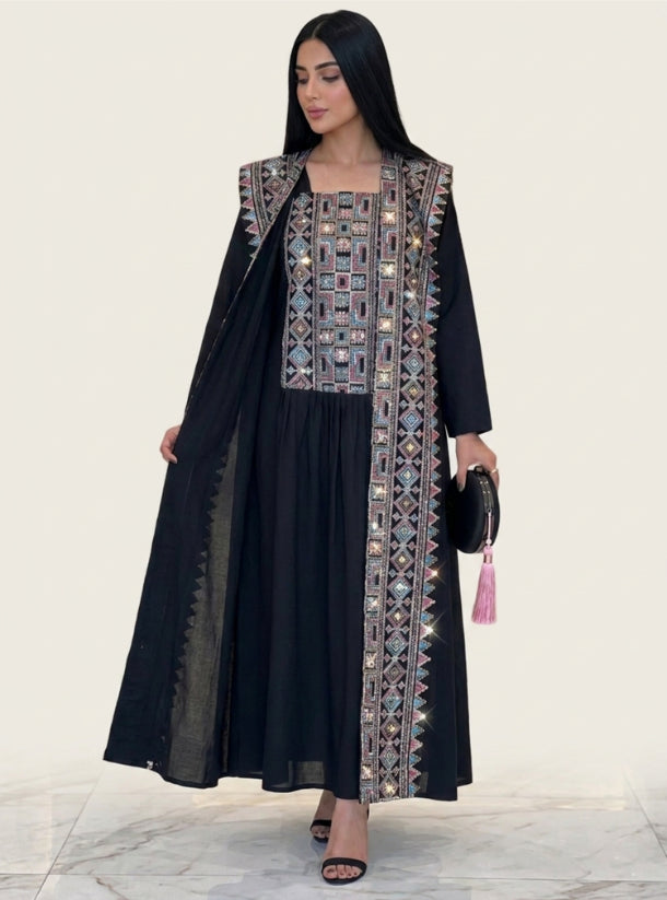 Metanoia Linen Dara'a Abaya Black