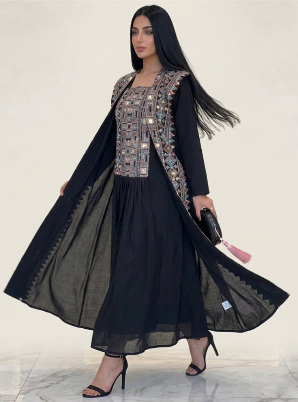 Metanoia Linen Dara'a Abaya Black