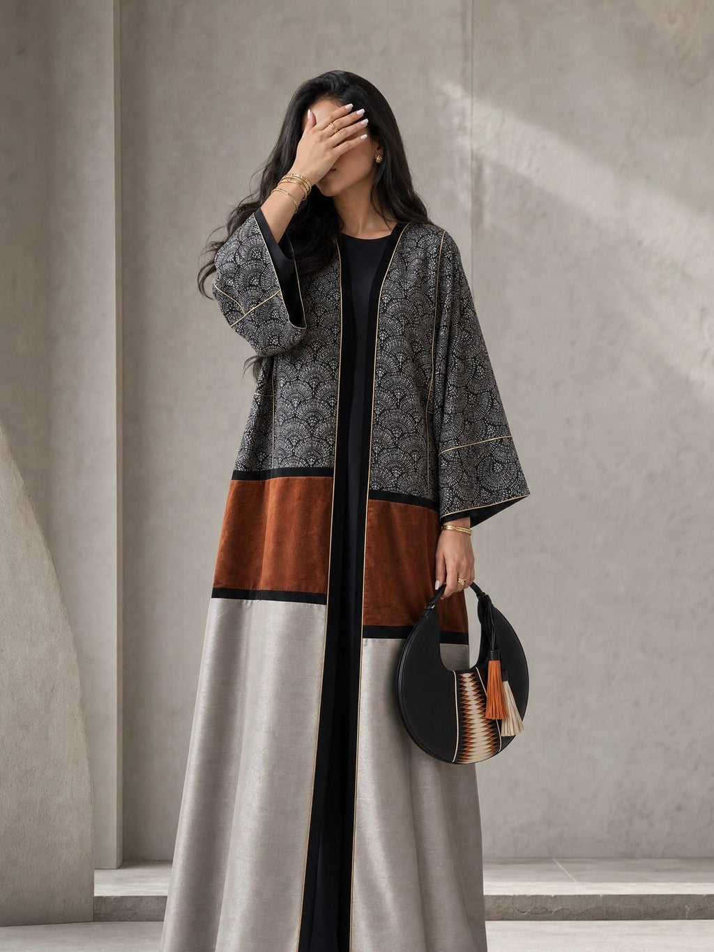 The Mosaic Abaya I عباية الفسيفساء والمخمل