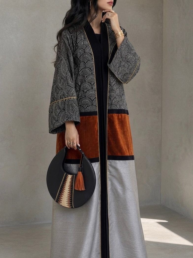 The Mosaic Abaya I عباية الفسيفساء والمخمل