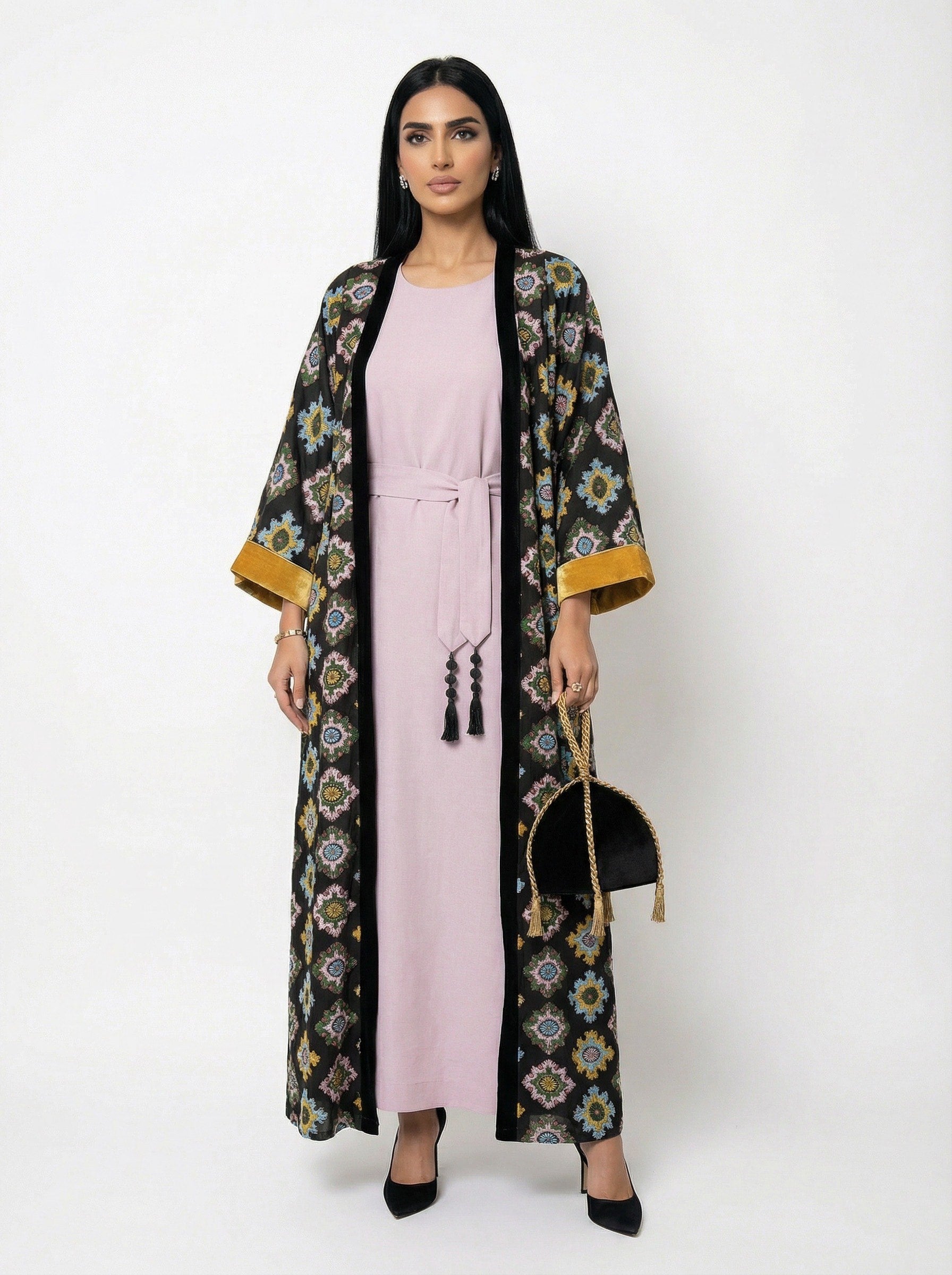 2 Pieces Persian Art Kaftan