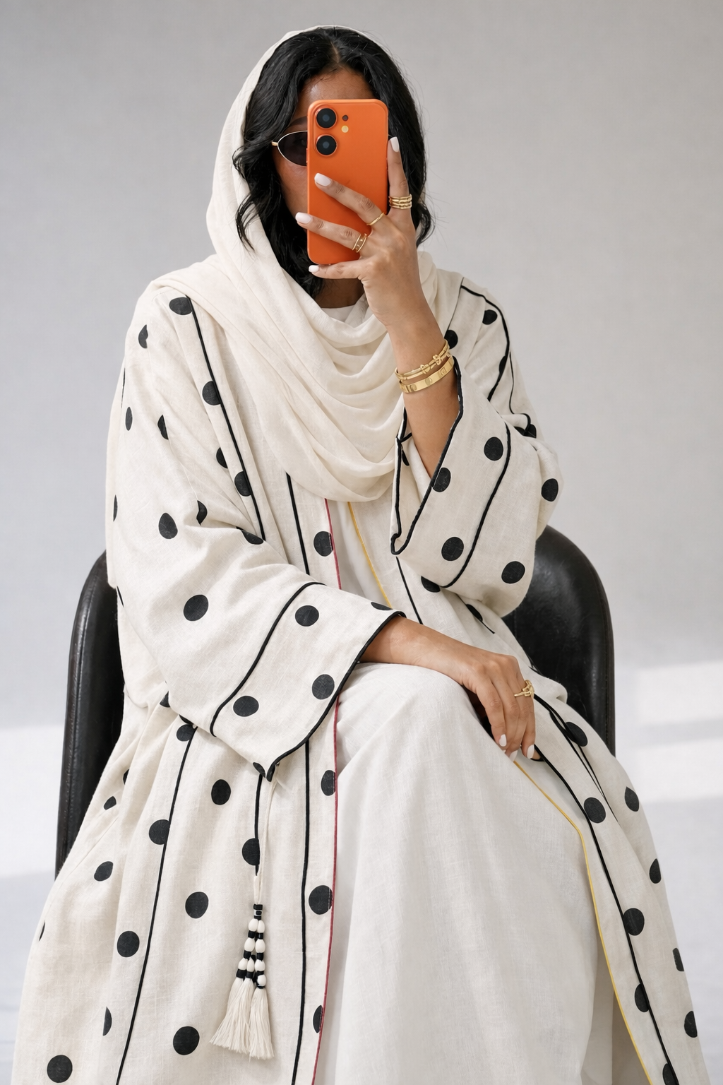 Linen Polka Dot