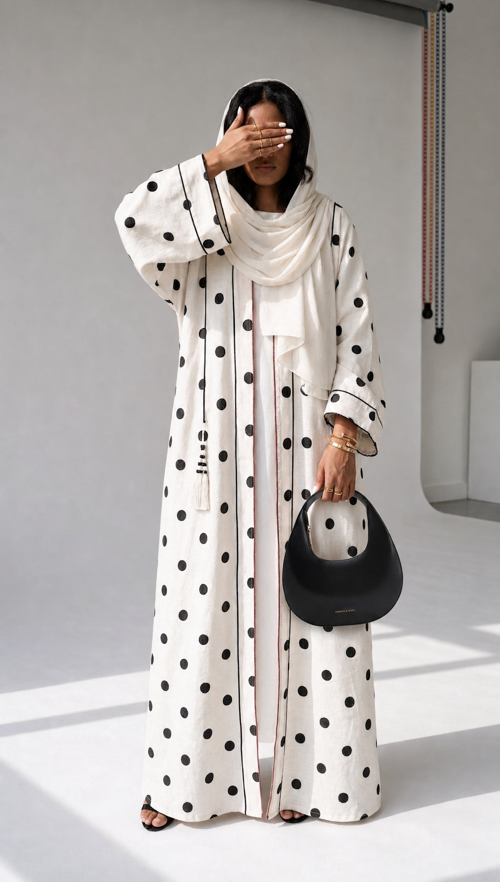 Linen Polka Dot