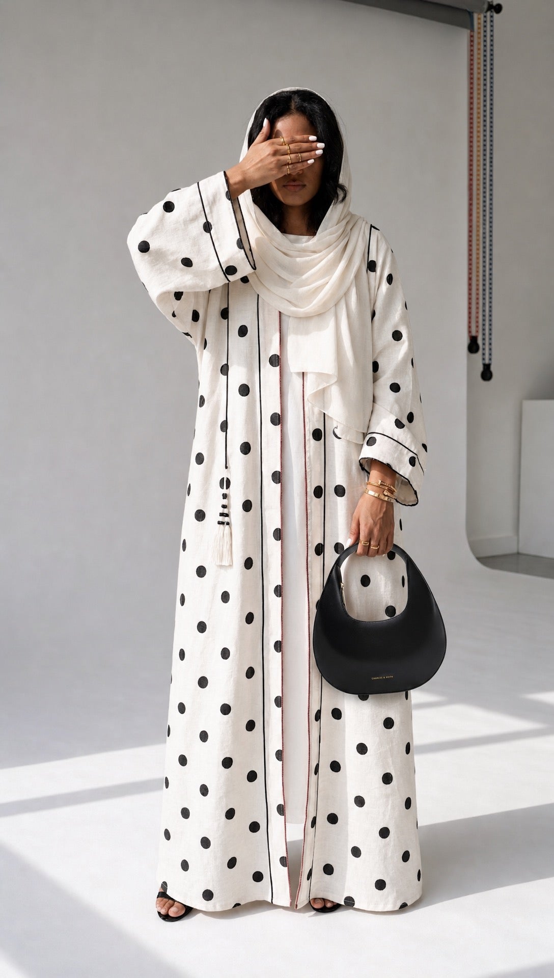 Linen Polka Dot
