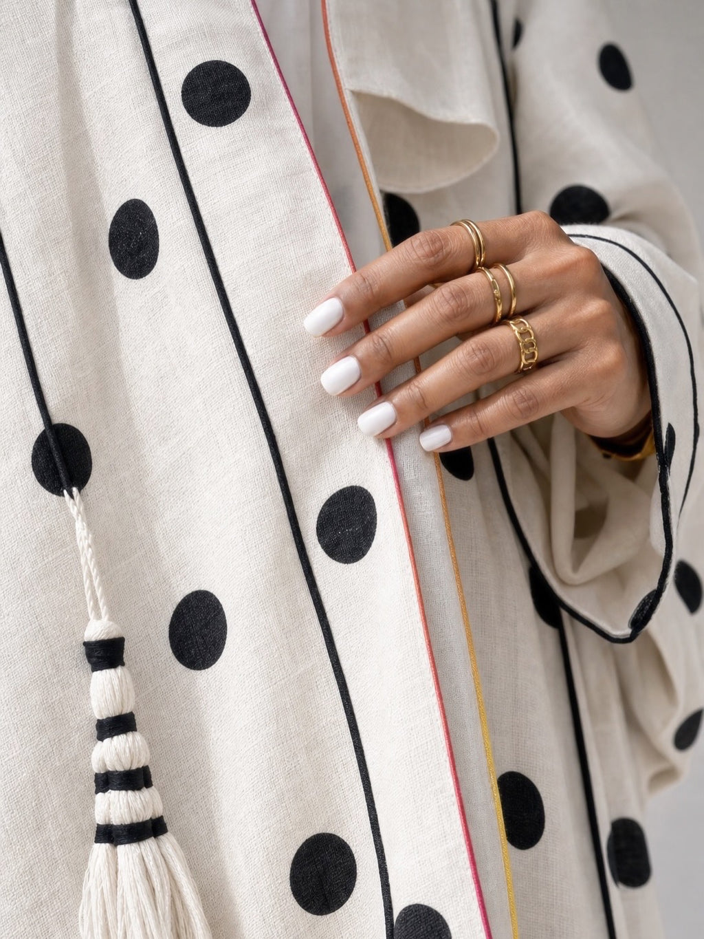 Linen Polka Dot