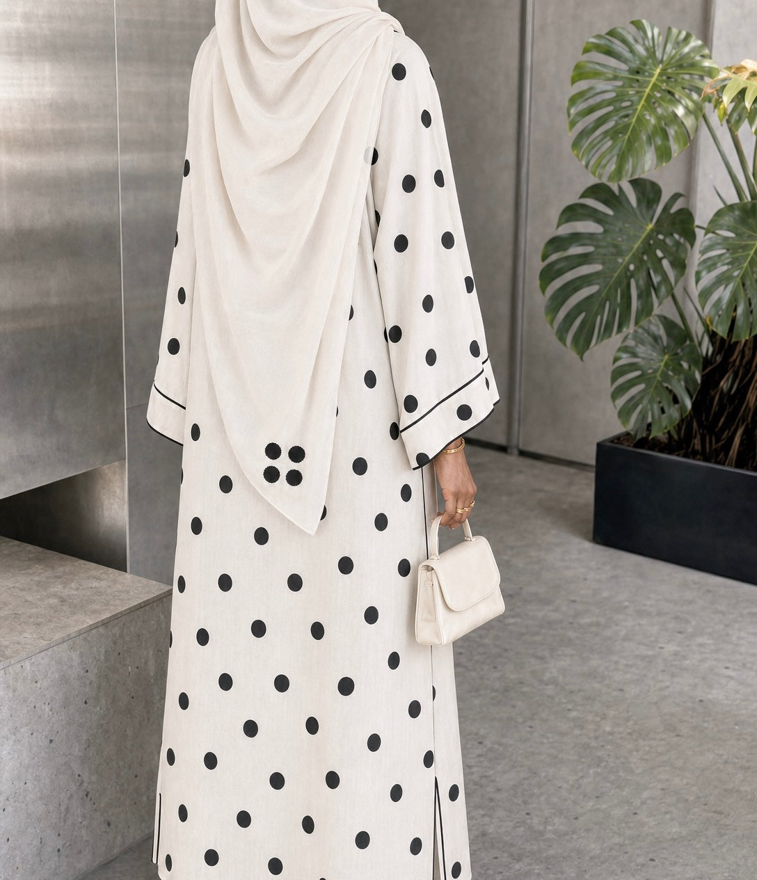 Linen Polka Dot
